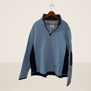 Fat Face Blue and Navy Zip Up Sweater